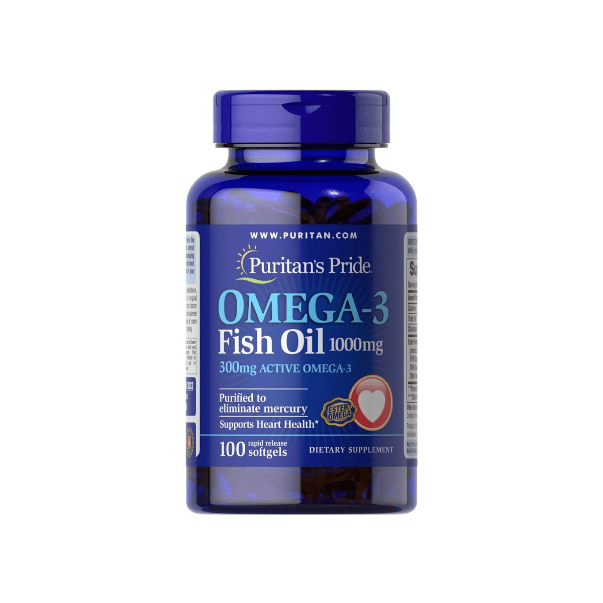 Aceite de Pescado Omega - 3 1000 mg (300 mg Omega - 3 Activo) - 100 Sfg - Süpp