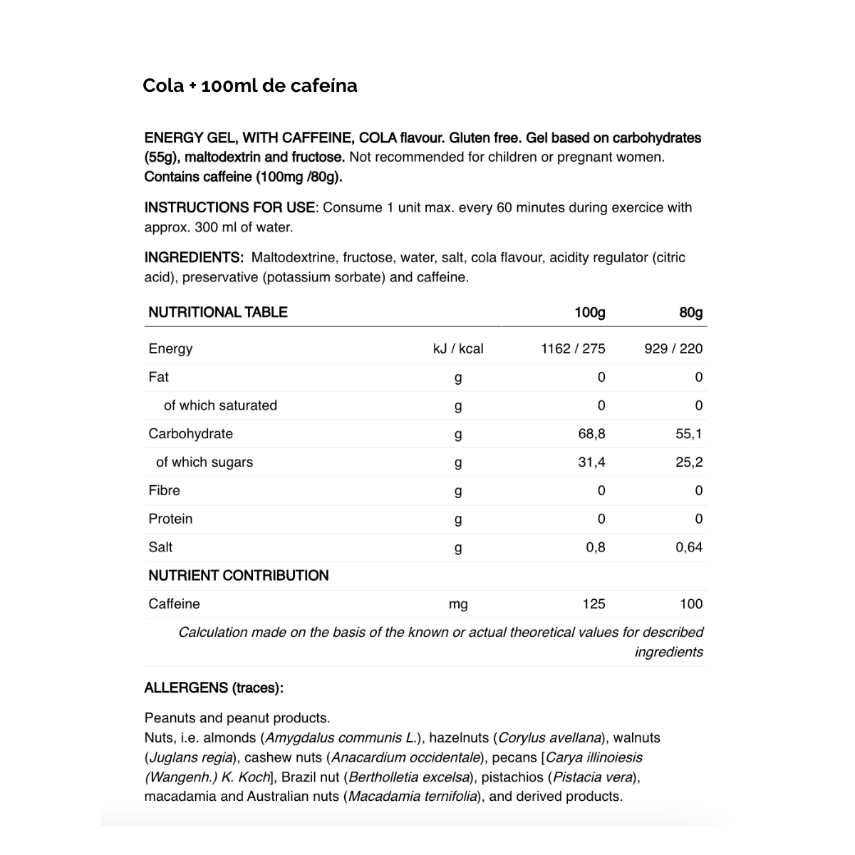 Gel High Fructose 226ers de 80 g - Süpp