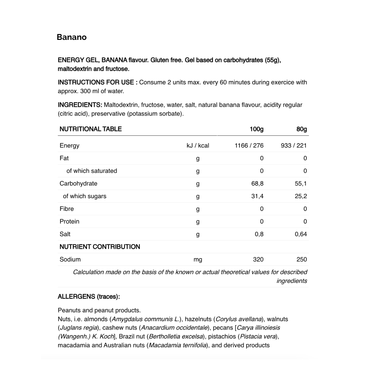 Gel High Fructose 226ers de 80 g - Süpp