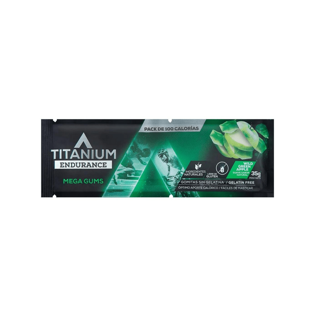 Gomitas energéticas Titanium Megagums de Manzana verde - Süpp