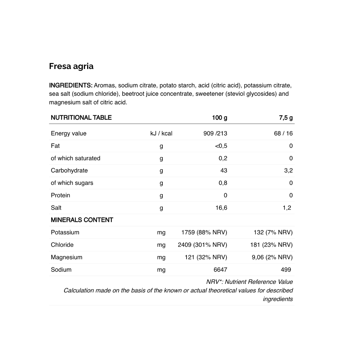 Hydrazero Drink 226ers de 225 g - Süpp