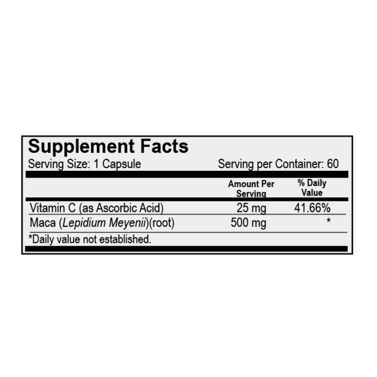 Maca de 500 mg + Vitamina C - Süpp