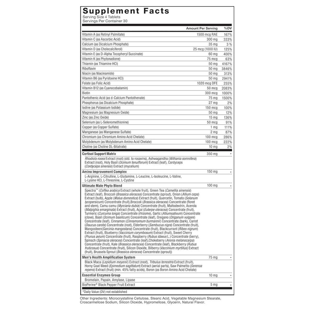 Multivitaminico OptiMen de 150 Tabletas - Süpp