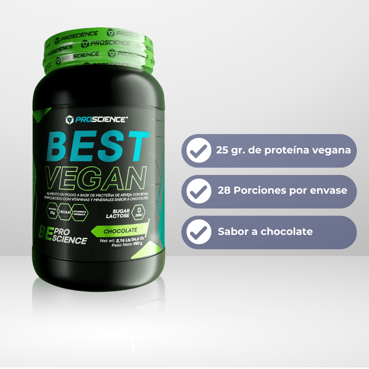 Proteína Best Vegan Proscience 2 lb - Süpp