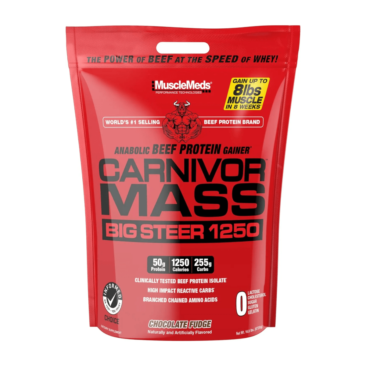 Proteína Carnivo Mass Big Steer 1250 de 15 lb - Süpp